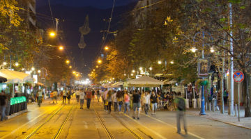 Boulevard Vitosha at night